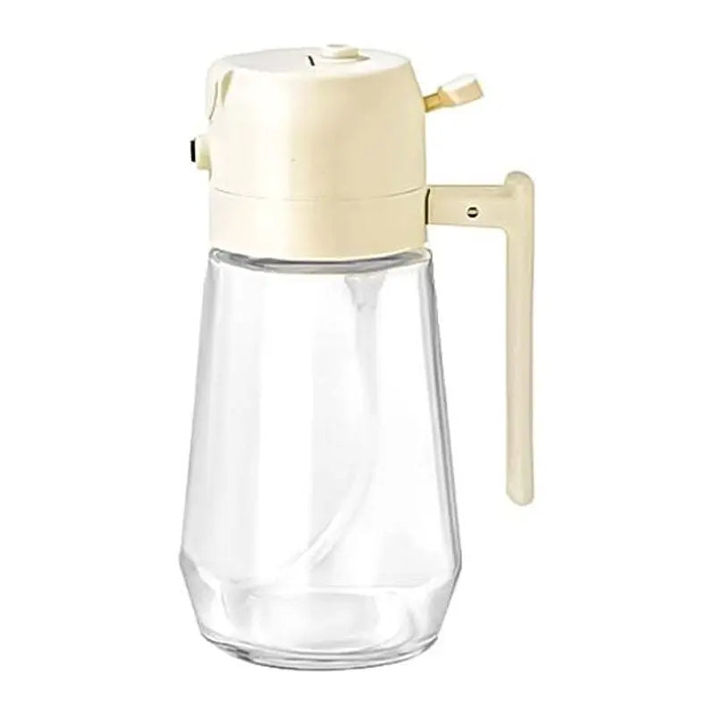 470ML Olive Oil Sprayer Dispenser for Cooking2 in 1 Glass Oil Vinegar Soy Sauce Spray Kitchen Oil Bottle 