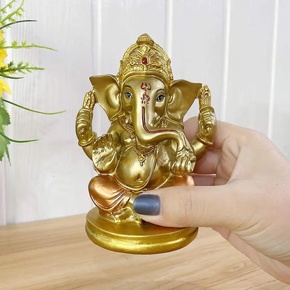 Alikiki Indian God Lord Ganesha Statue - 5" H Hindu God Ganesh Idol 